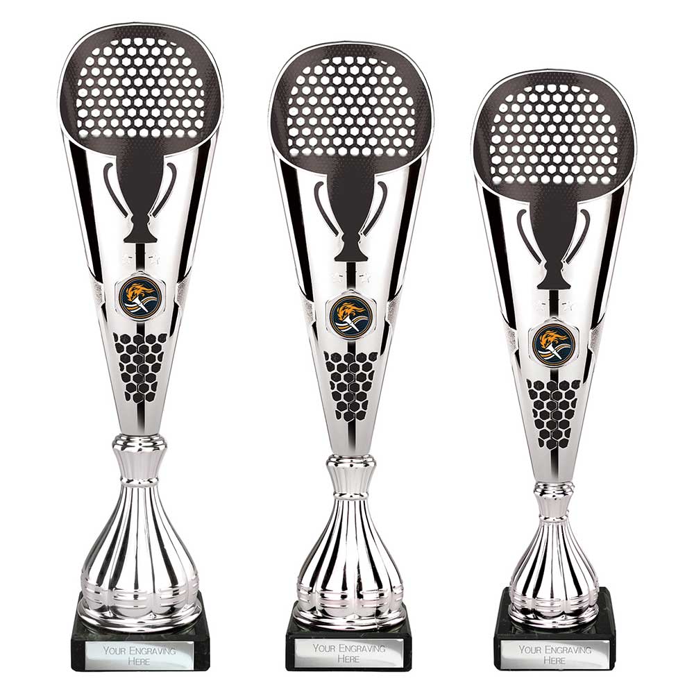 Eclectic Trophy Silver & Black 330mm