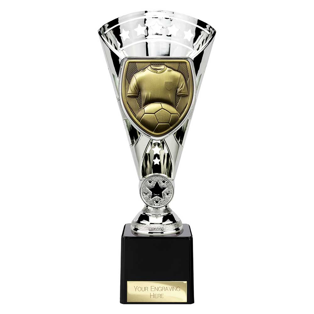 Cobra Star Cup Football Shirt & Ball Silver 230mm