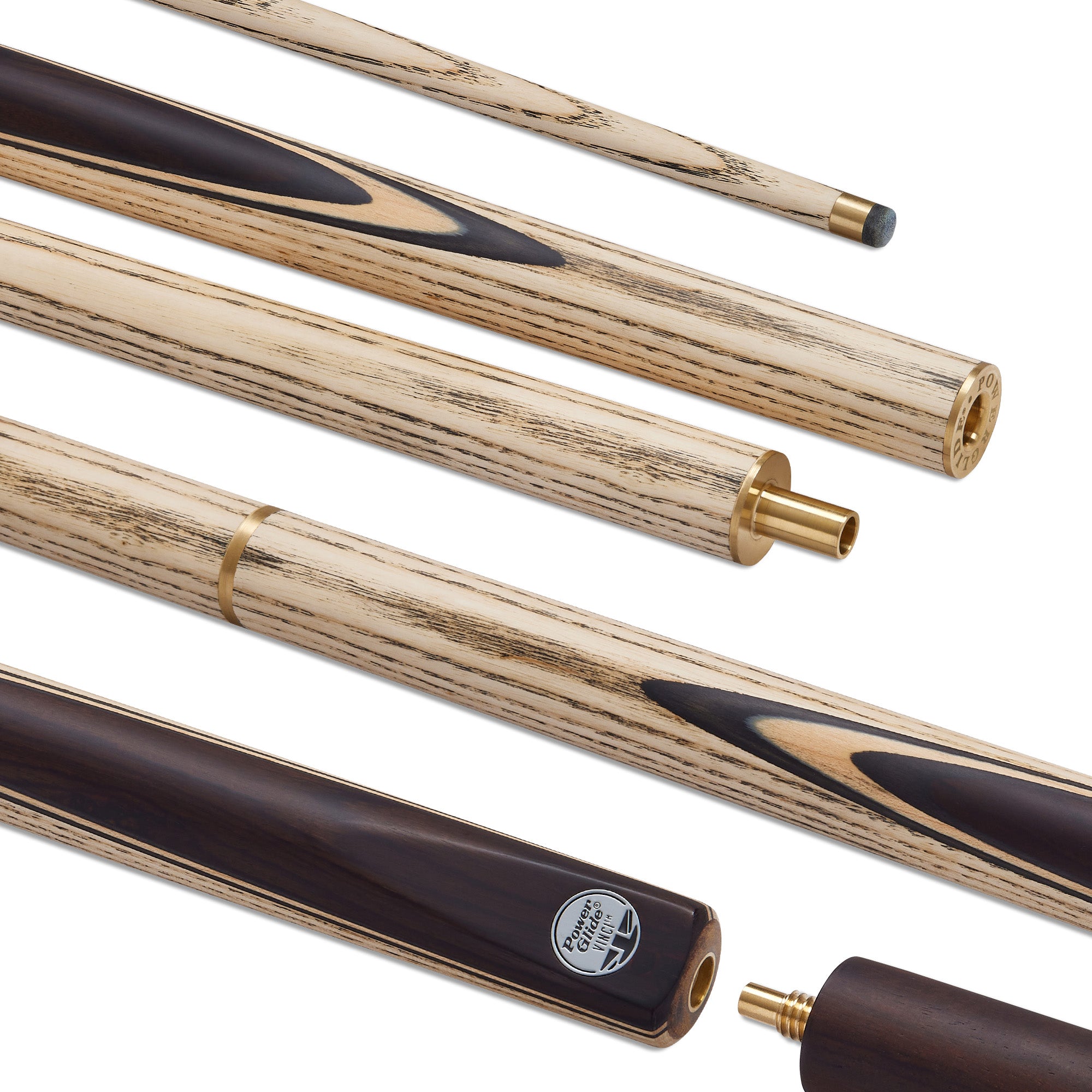 Powerglide Vinci Ash Snooker Cue 3/4 Split