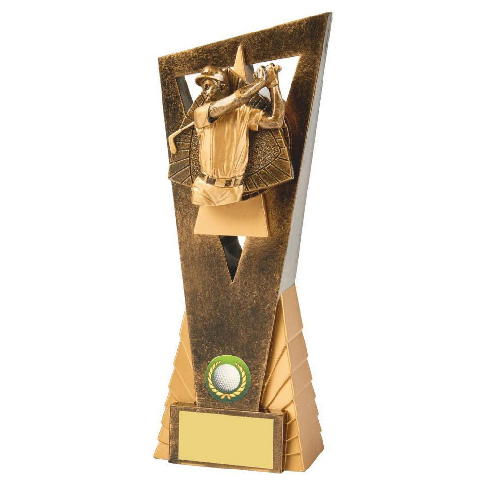 Antique Gold Male Golf Edge Award 230mm