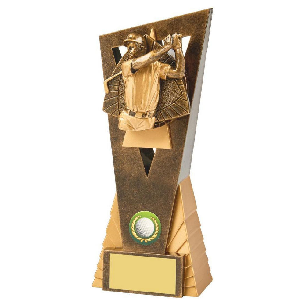 Antique Gold Male Golf Edge Award 210mm