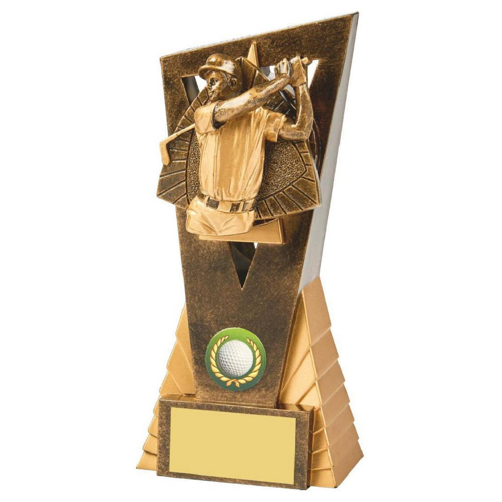 Antique Gold Male Golf Edge Award 180mm