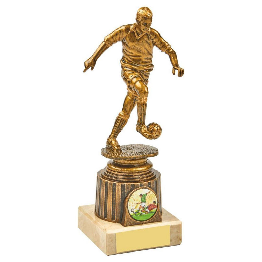 Antique Gold Male Footballer Award 185mm