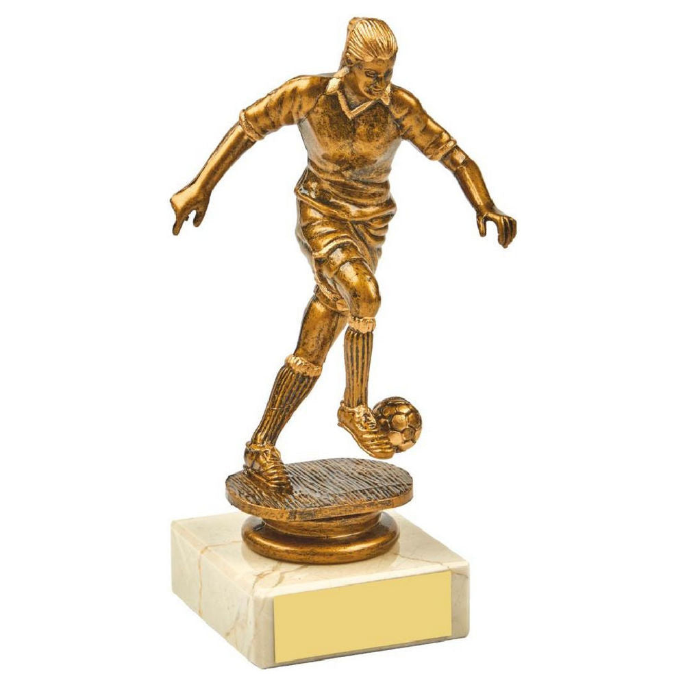 Antique Gold Female Footballer Award 145mm