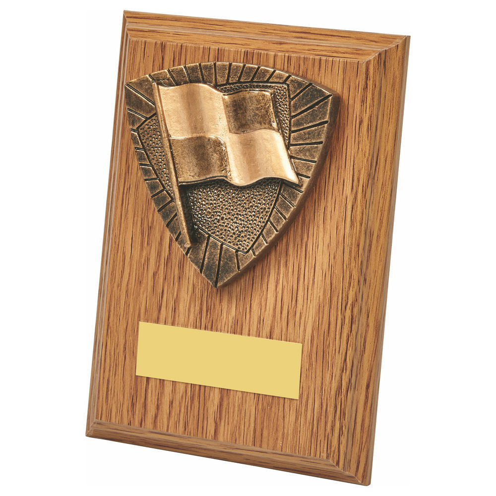 Assistant Referee Wood Plaque Award 130mm