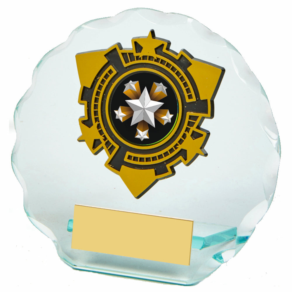 Jade Glass Award with Trim 140mm