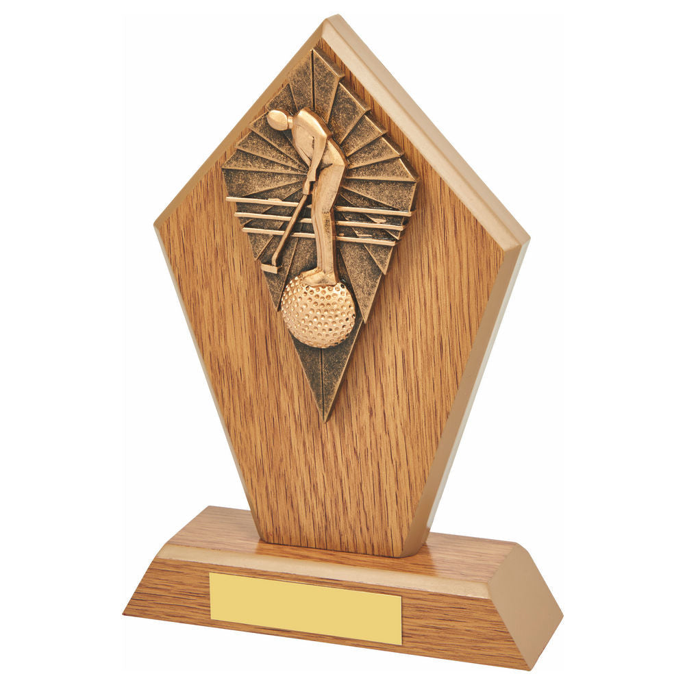 Wood Stand with Male Golf Putter Resin Trim 190mm