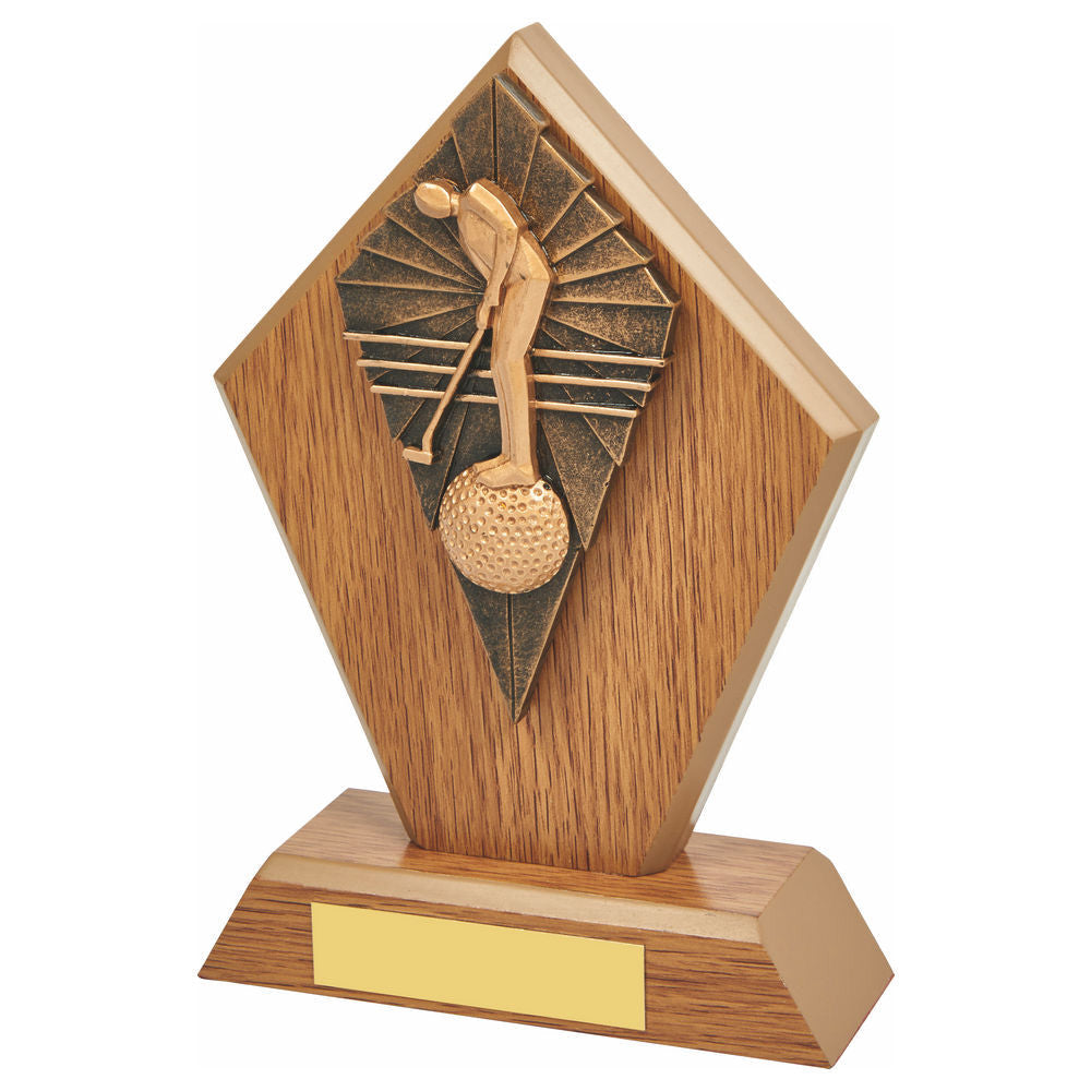 Wood Stand with Male Golf Putter Resin Trim 175mm