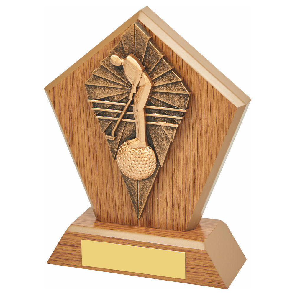 Wood Stand with Male Golf Putter Resin Trim 150mm