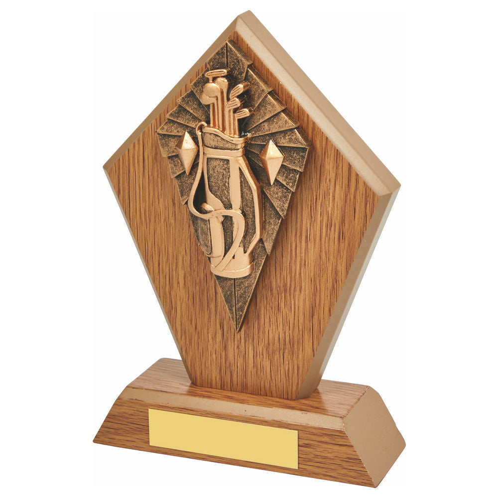 Wood Stand with Golf Bag Resin Trim 175mm
