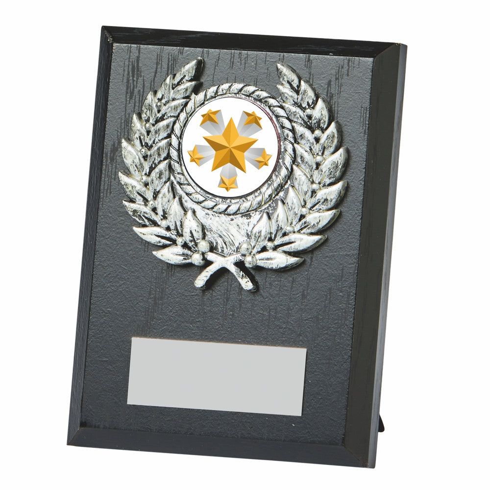 Black Wood Plaque Award 100mm