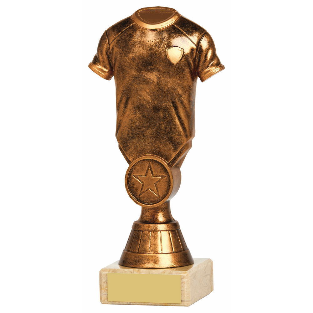 Antique Gold Football Shirt Award 200mm