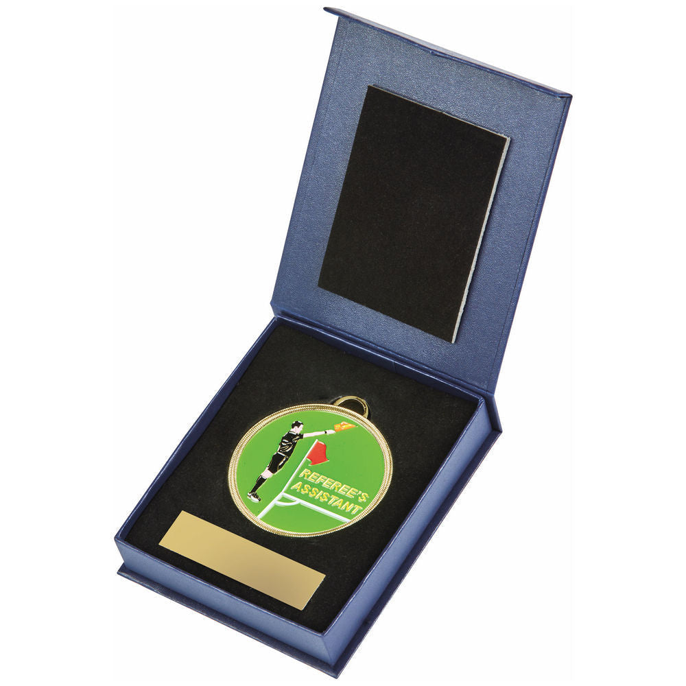 60mm Enamel Ass' Referee Medal in Case 180mm
