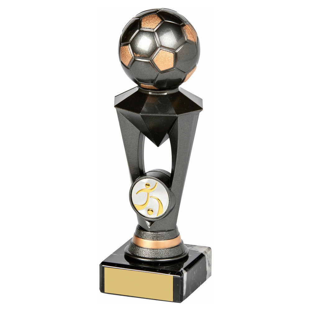 Gunmetal Football "Diamond" on Marble 180mm