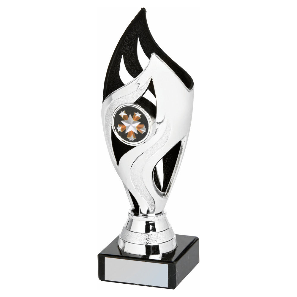 Silver Black Tulip Sculpture Award 175mm