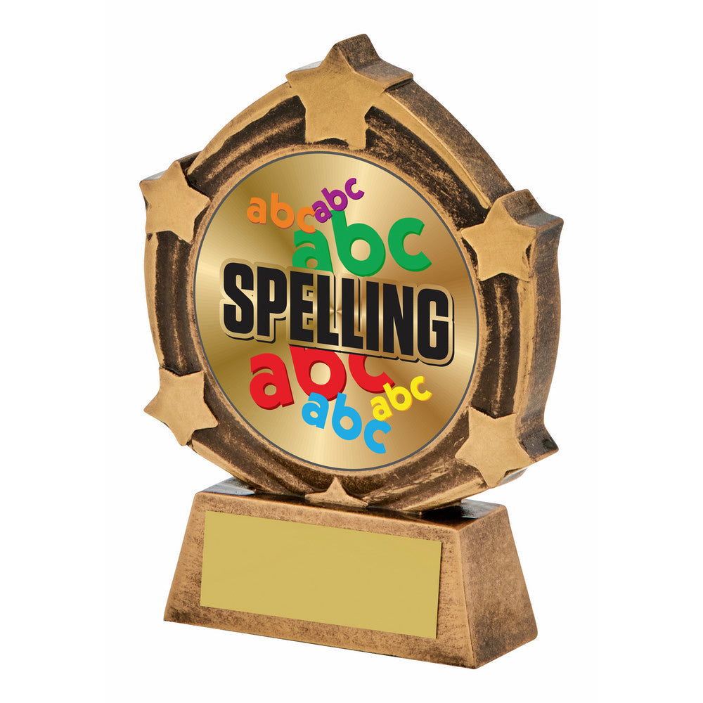 Resin "Spelling" Award 100mm