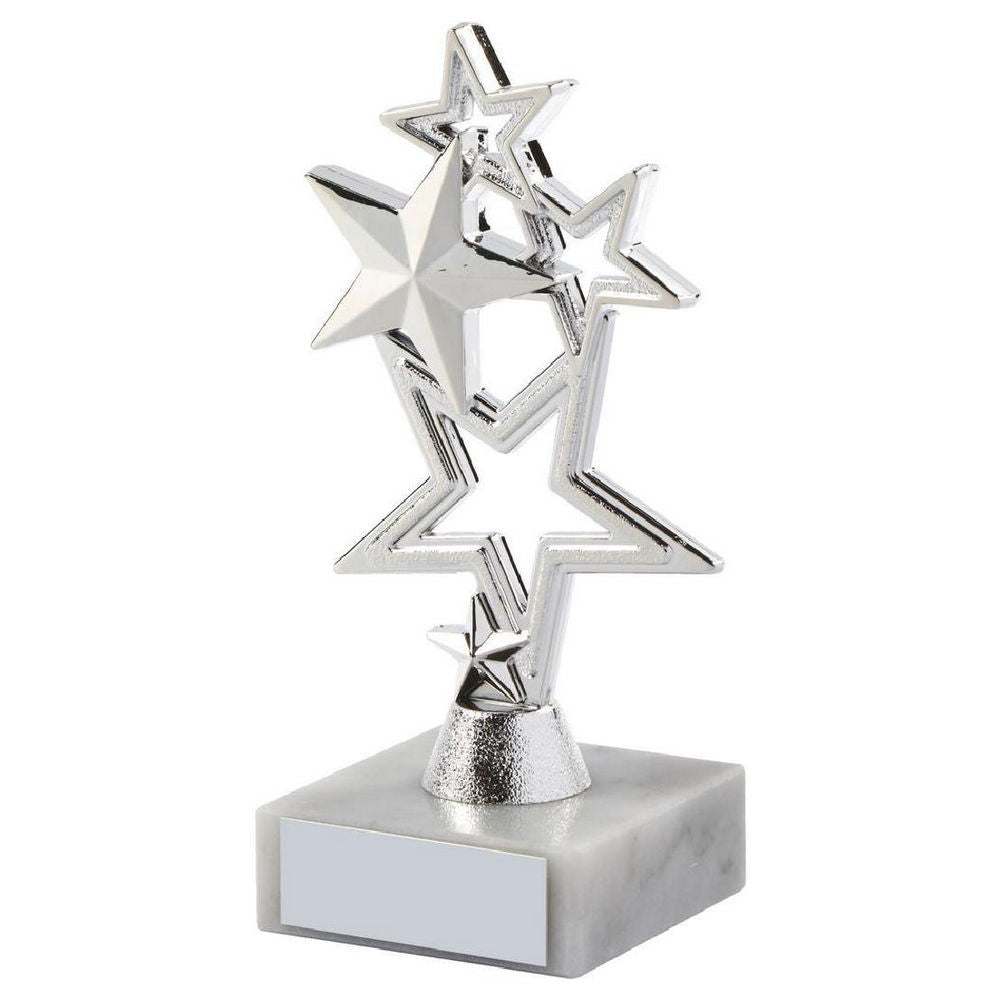 Silver Stars Achievement Trophy 140mm