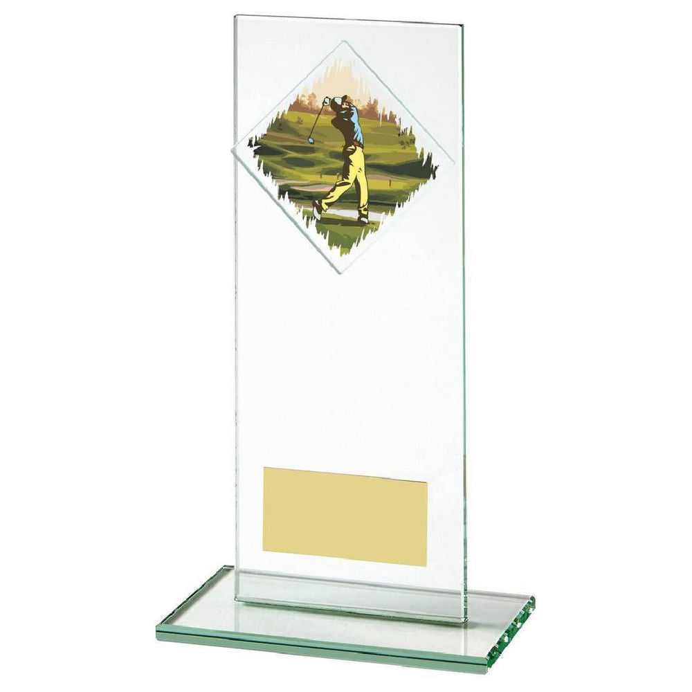 Jade Glass Male Golf Award 180mm