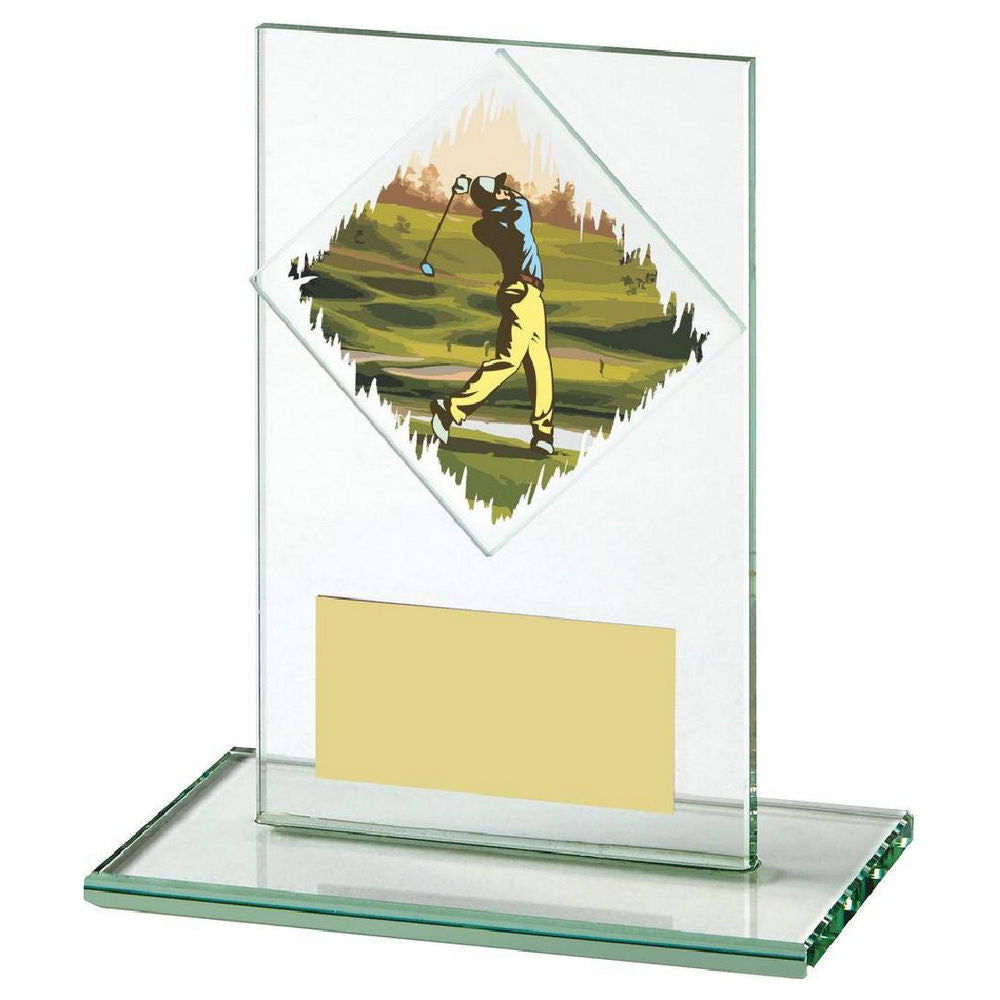 Jade Glass Male Golf Award 120mm