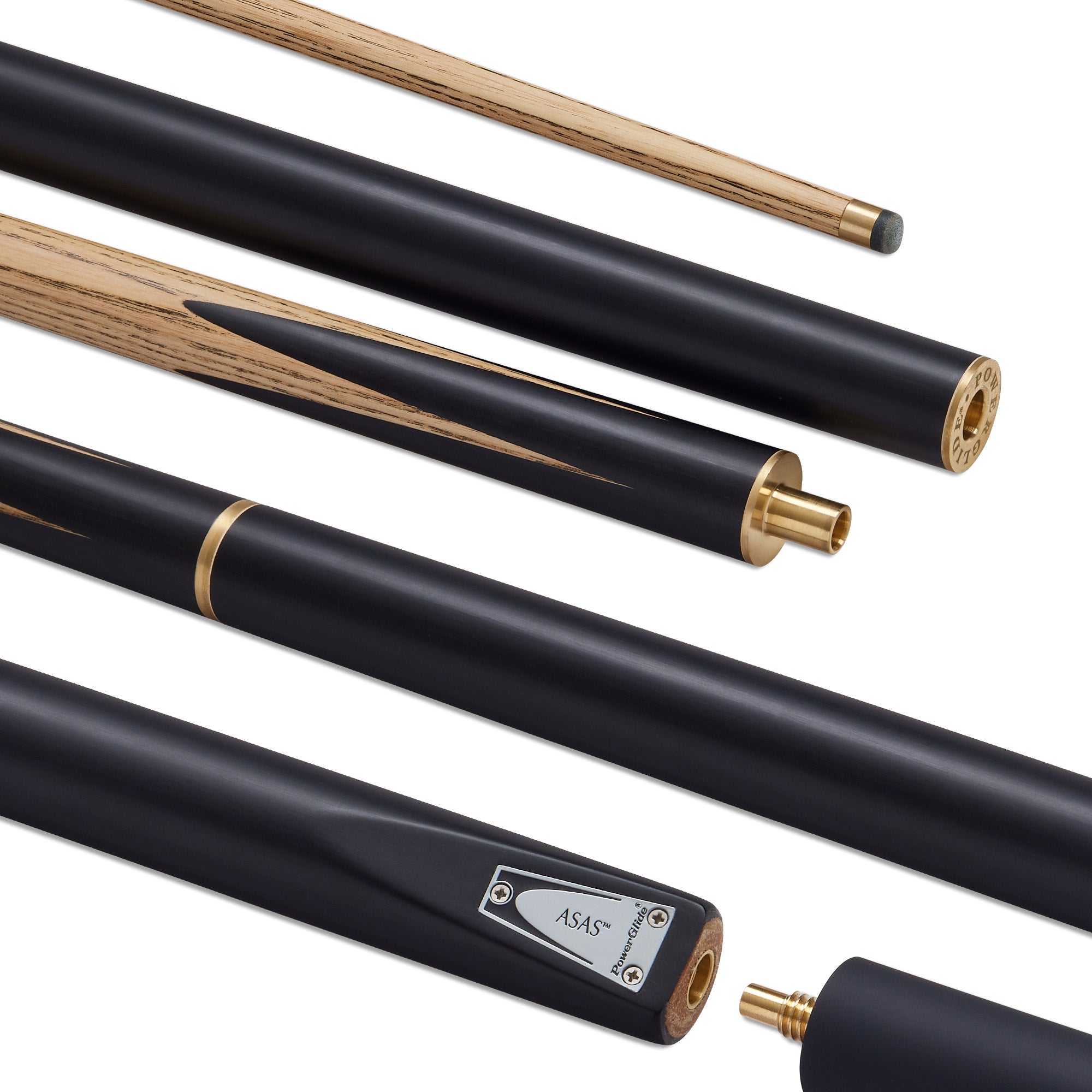Powerglide Asas Professional Ash Snooker Cue 3/4 Split