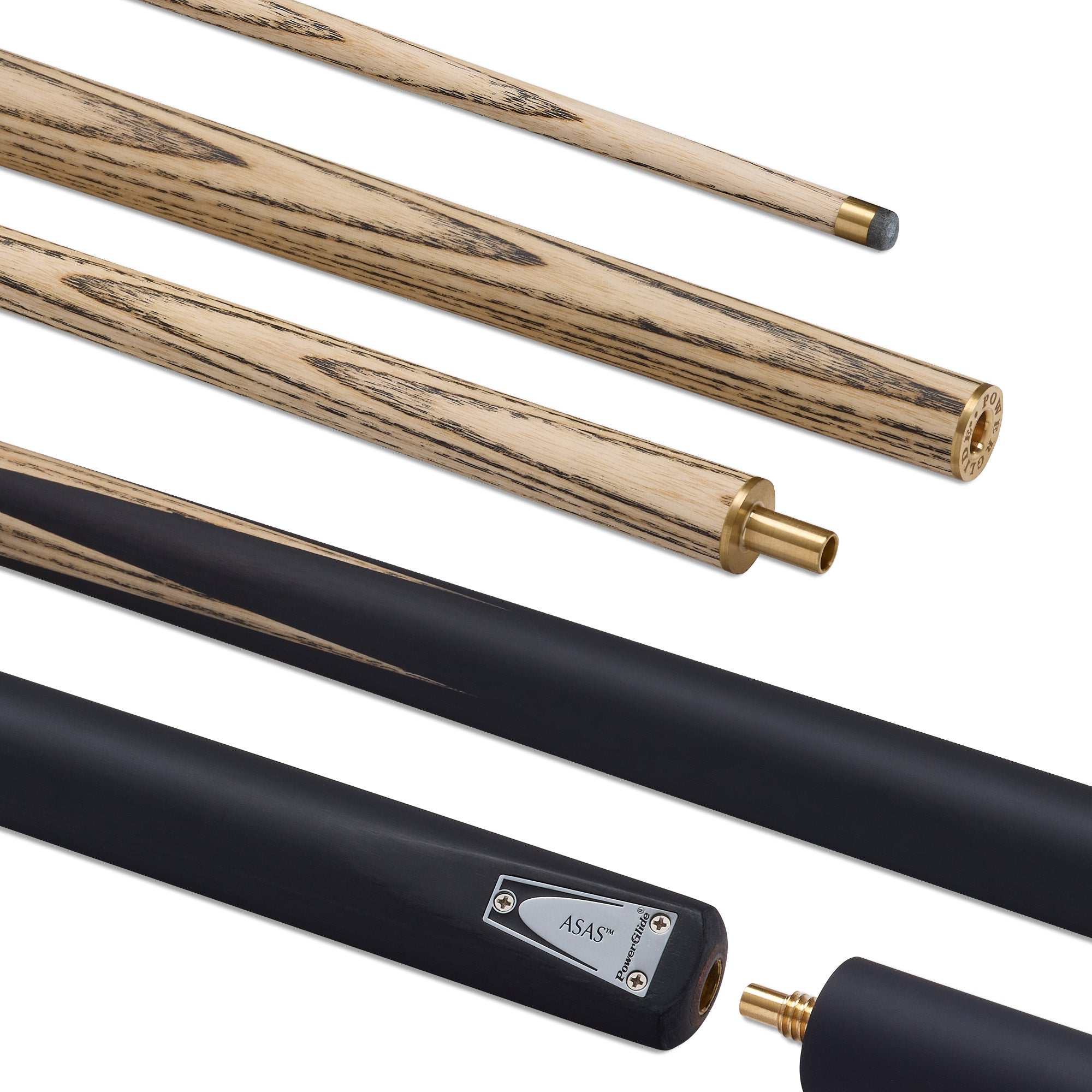 Powerglide Asas Professional Ash Snooker Cue 2 Piece