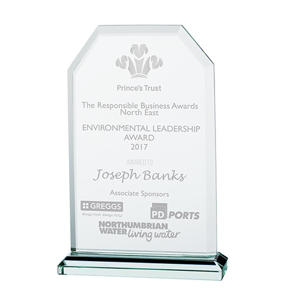 Executive Jade Glass Award 135mm (8mm Thick)