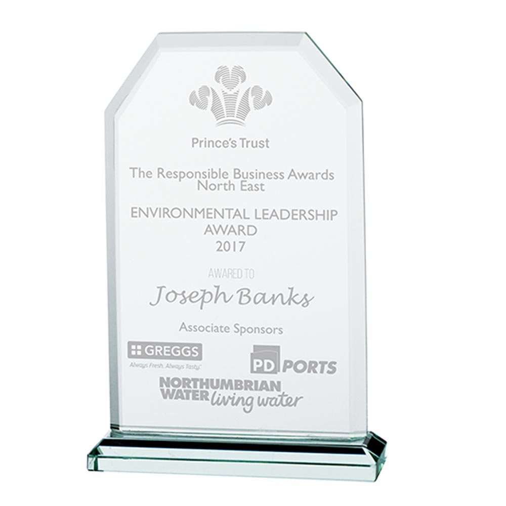Executive Jade Glass Award 145mm (8mm Thick)