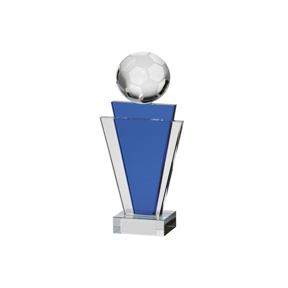 Gauntlet Football Crystal Award 160mm  (10mm Thick)