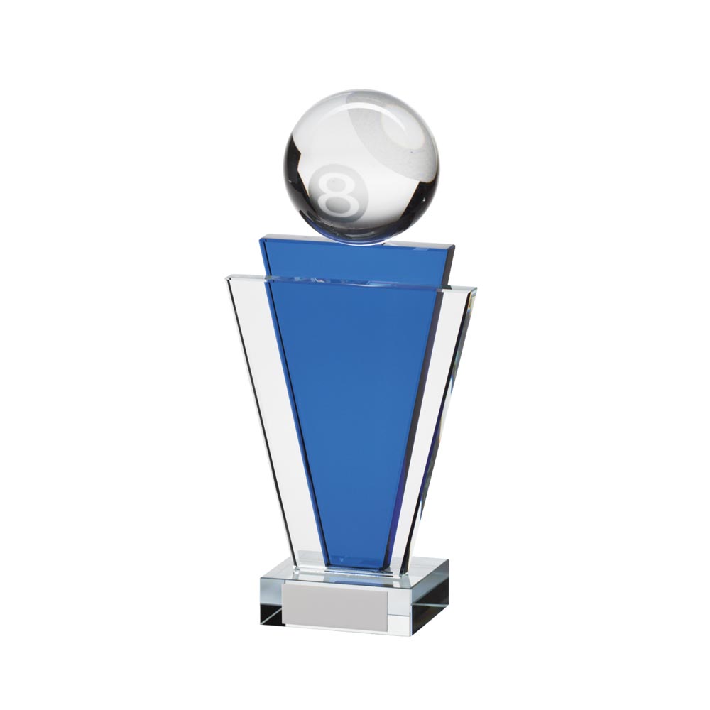Gauntlet Pool Glass Award 180mm  (50mm Thick)