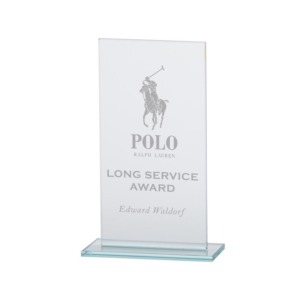 Warrior Jade Glass Award 140mm (5mm Thick)