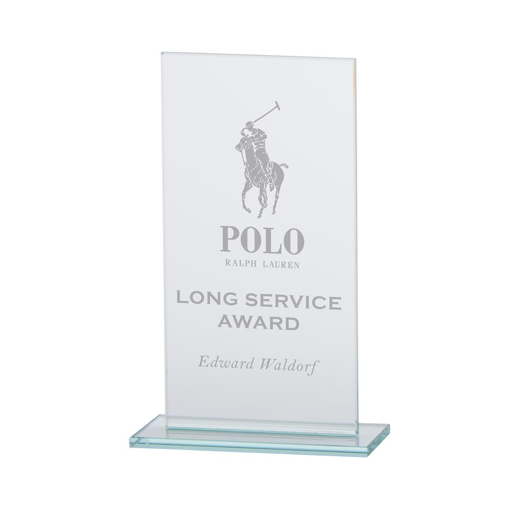 Warrior Jade Glass Award 160mm  (5mm Thick)