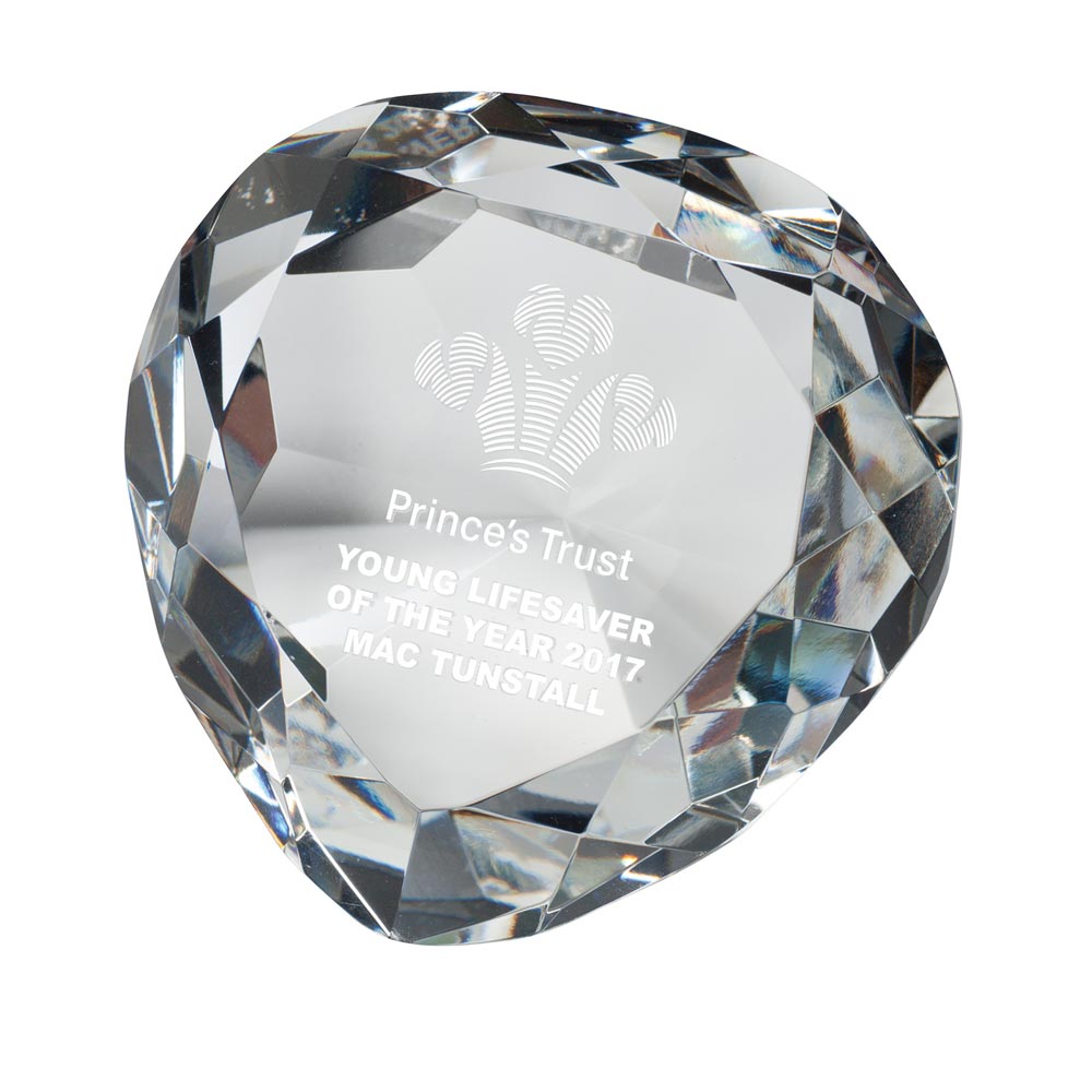 Venus Optical Crystal Paperweight 80mm  (50mm Thick)