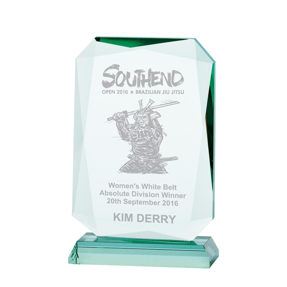 Renegade Jade Glass Award 190mm (19mm Thick)