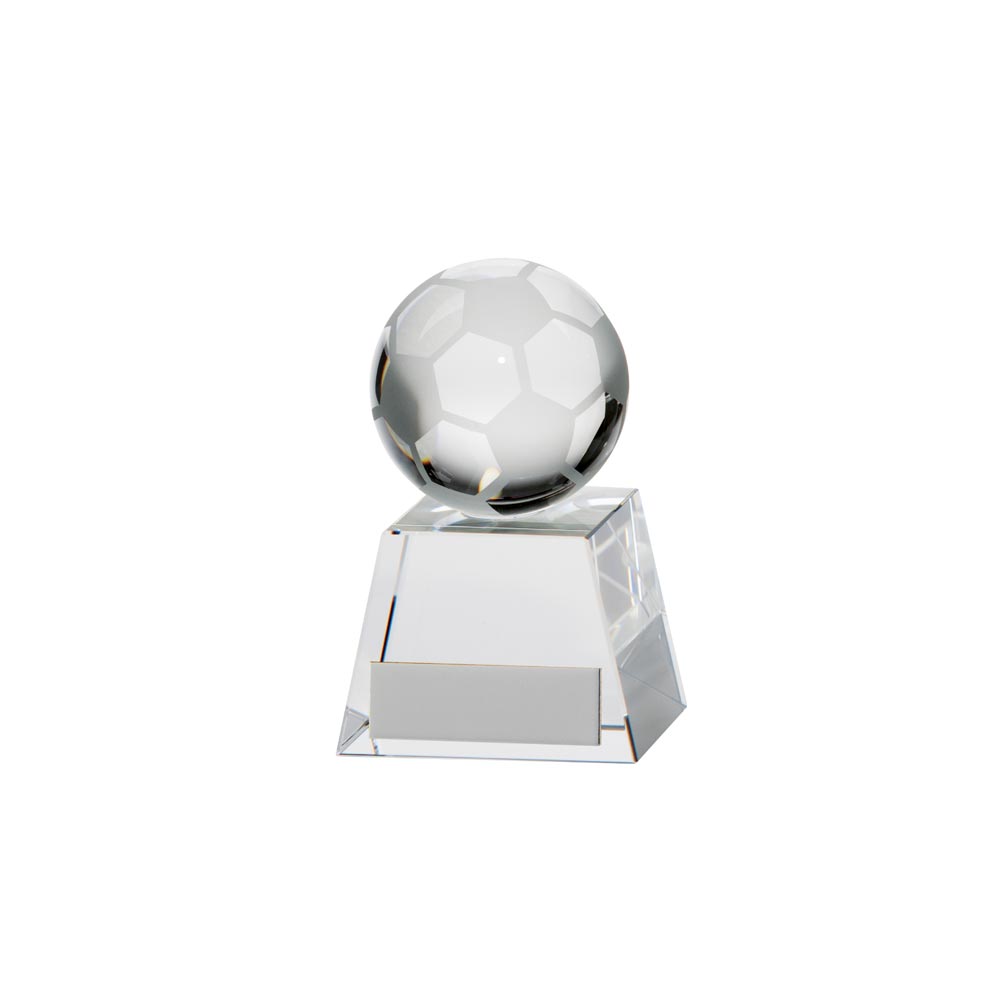 Voyager Football Crystal Award 95mm  (40mm Thick)