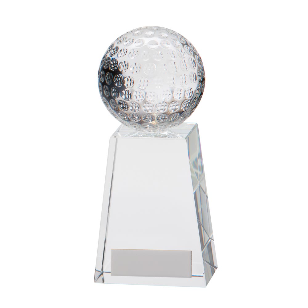 Voyager Golf Crystal Award 145mm (40mm Thick)