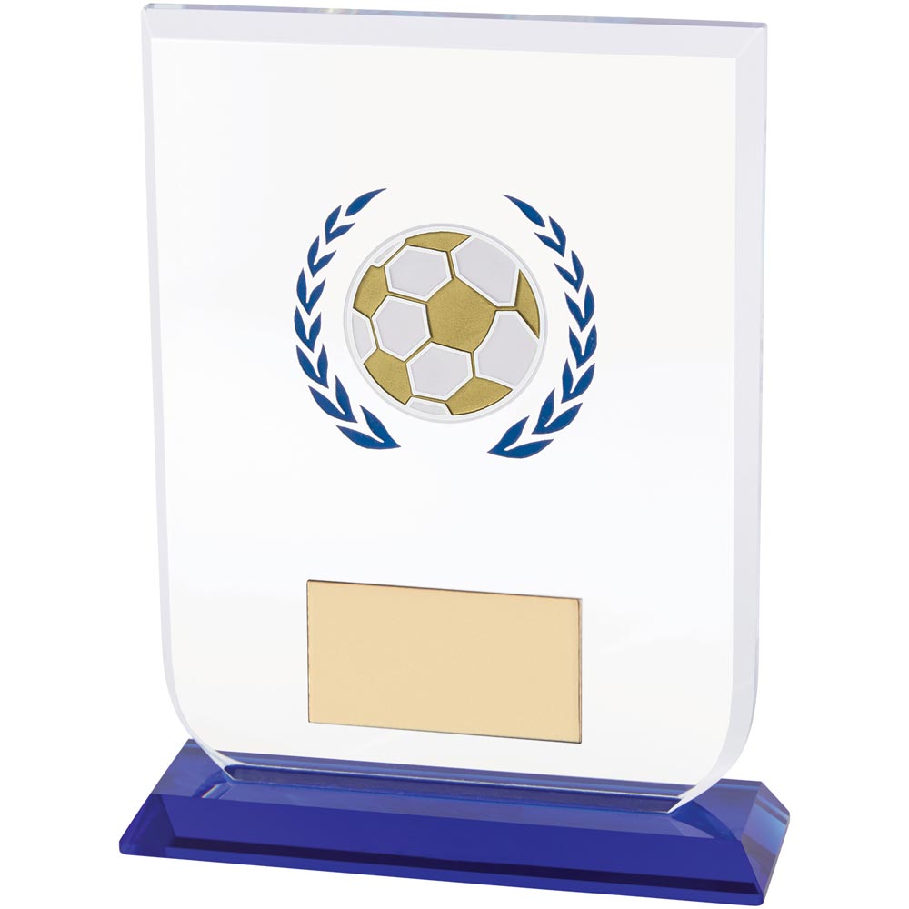 Gladiator Football Glass Award 140mm (10mm Thick)