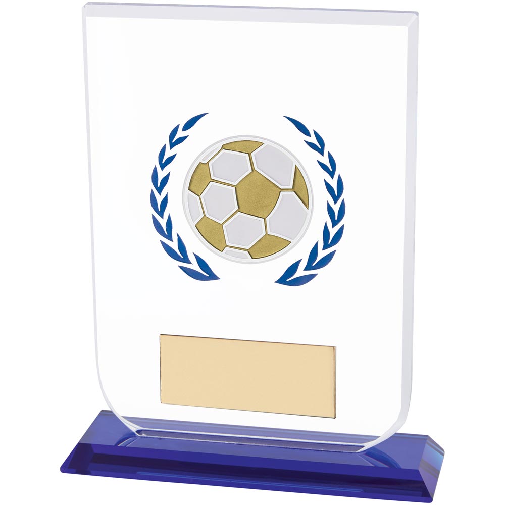 Gladiator Football Glass Award 160mm (10mm Thick)