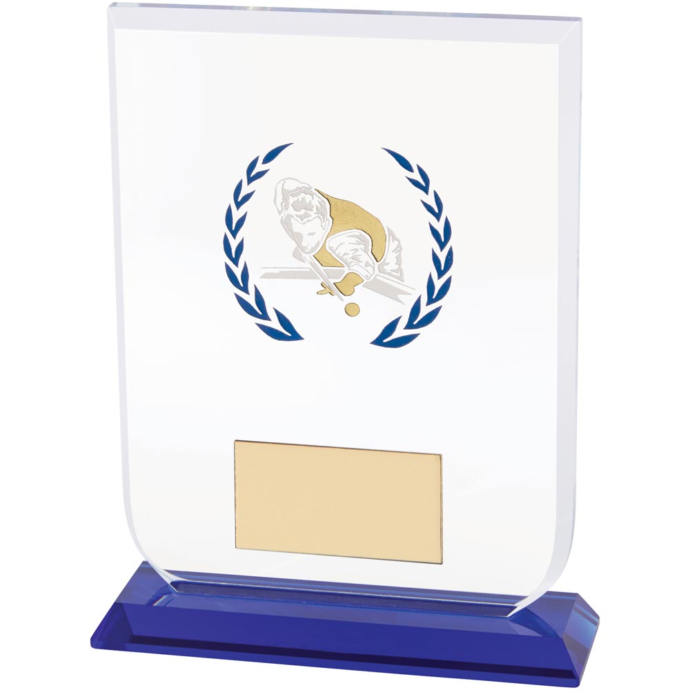 Gladiator Pool Snooker Glass Award 140mm (10mm Thick)