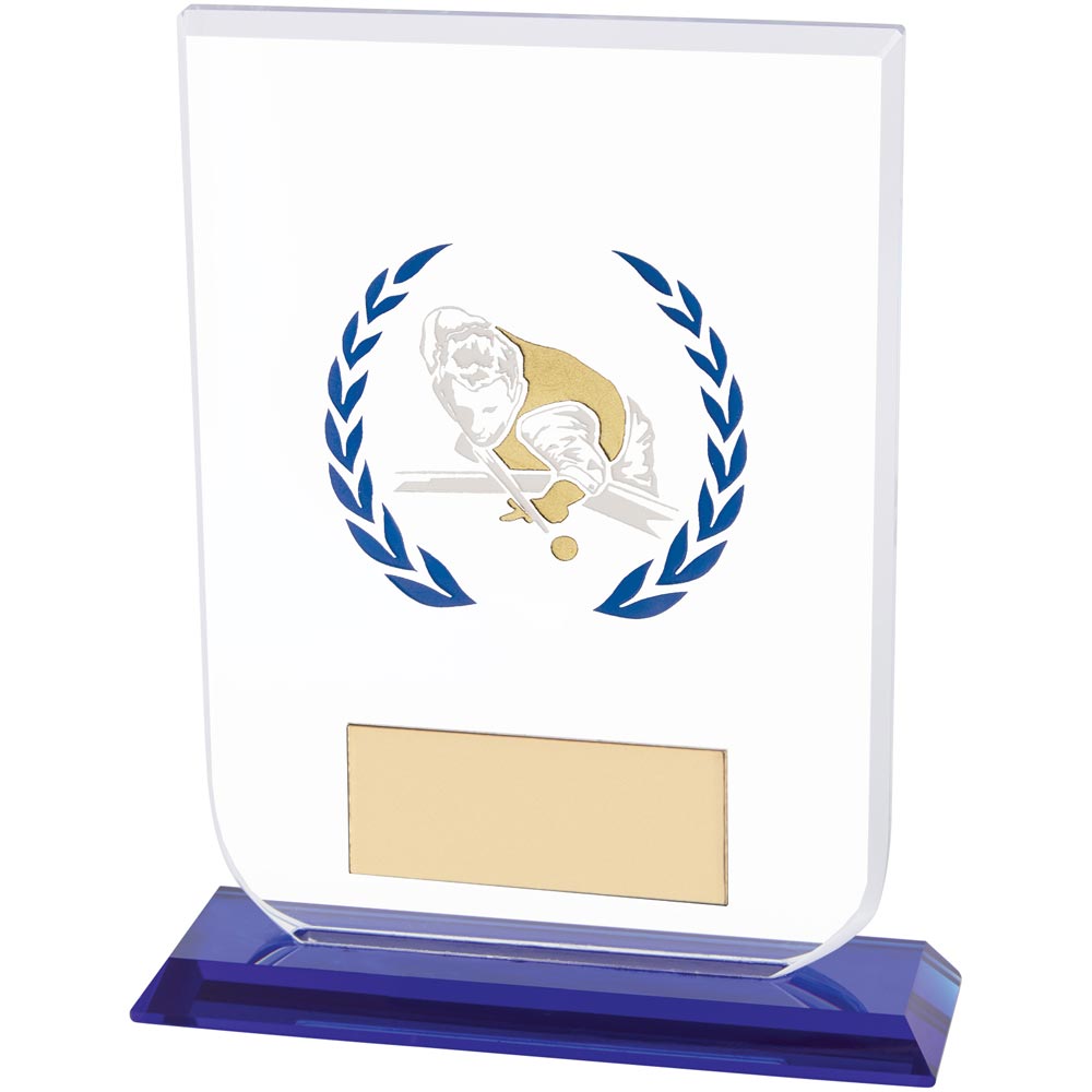 Gladiator Pool Snooker Glass Award 160mm (10mm Thick)