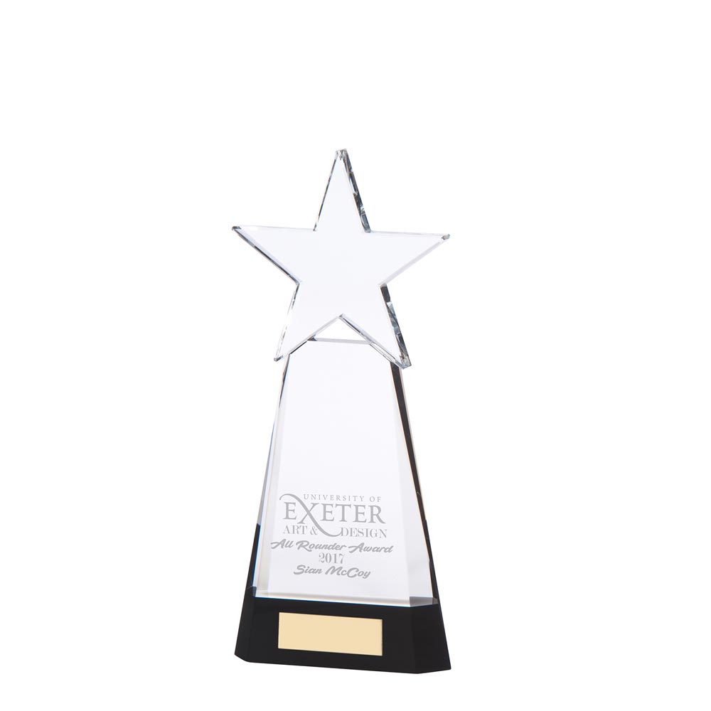 Houston Crystal Award 230mm (30mm Thick)
