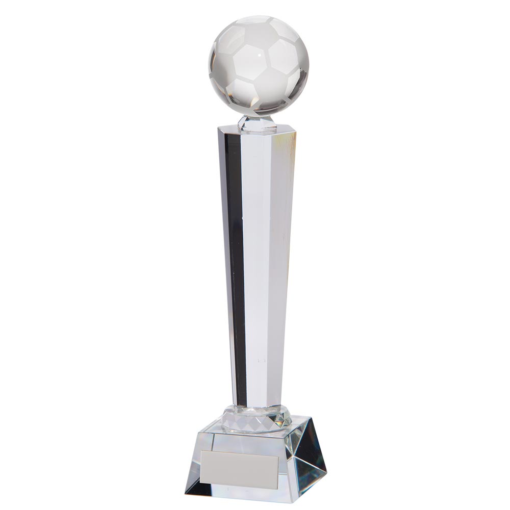 Interceptor Football Crystal Award 280mm  (70mm Thick)