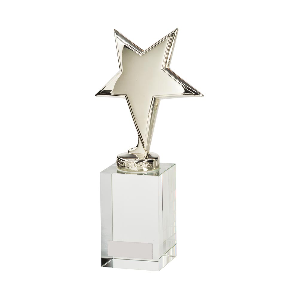 Dallas Crystal & Chrome Award 185mm (50mm Thick)
