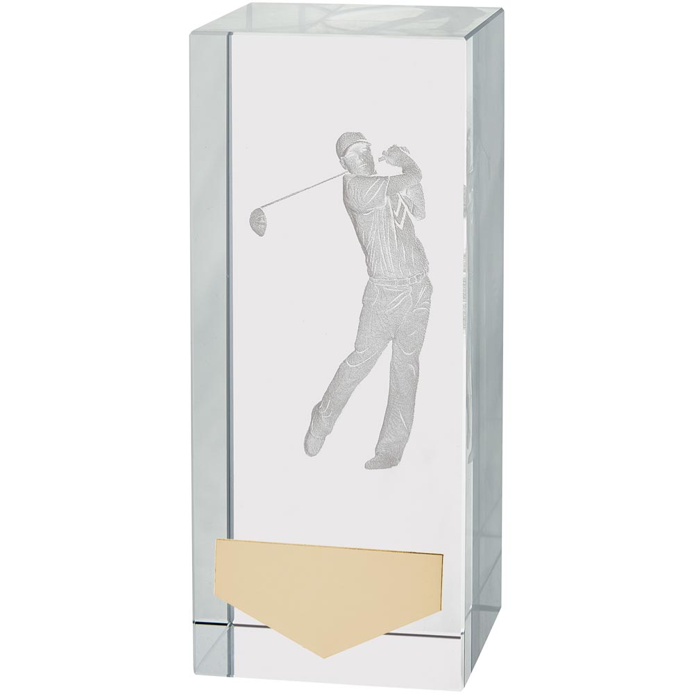 Inverness Golf Male Crystal Award 120mm  (50mm Thick)