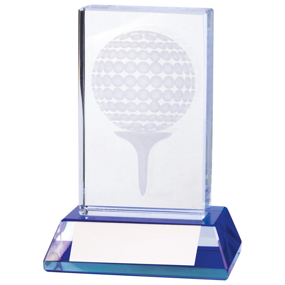 Davenport Golf Crystal Award 100mm  (40mm Thick)