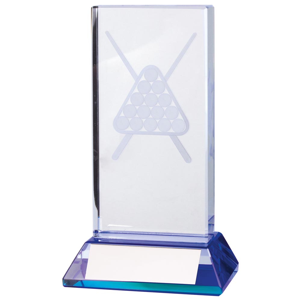 Davenport Pool & Snooker Crystal Award 120mm  (40mm Thick)