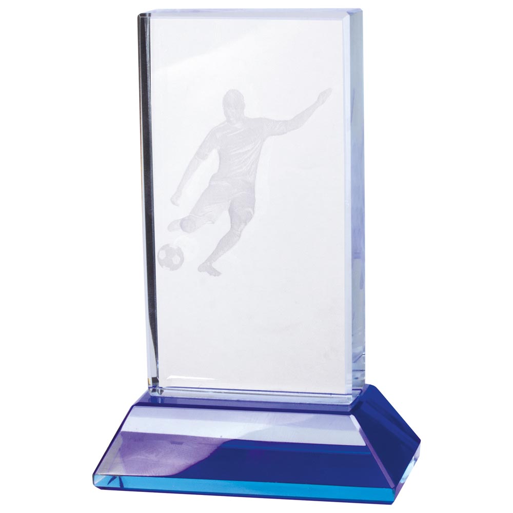 Davenport Football Crystal Award 110mm  (40mm Thick)