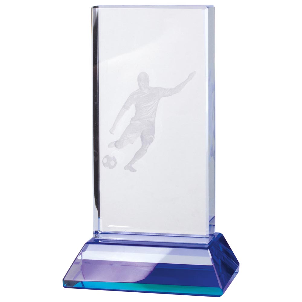 Davenport Football Crystal Award 120mm  (40mm Thick)