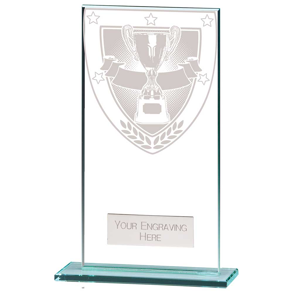 Millennium Achievement Jade Glass Award 160mm