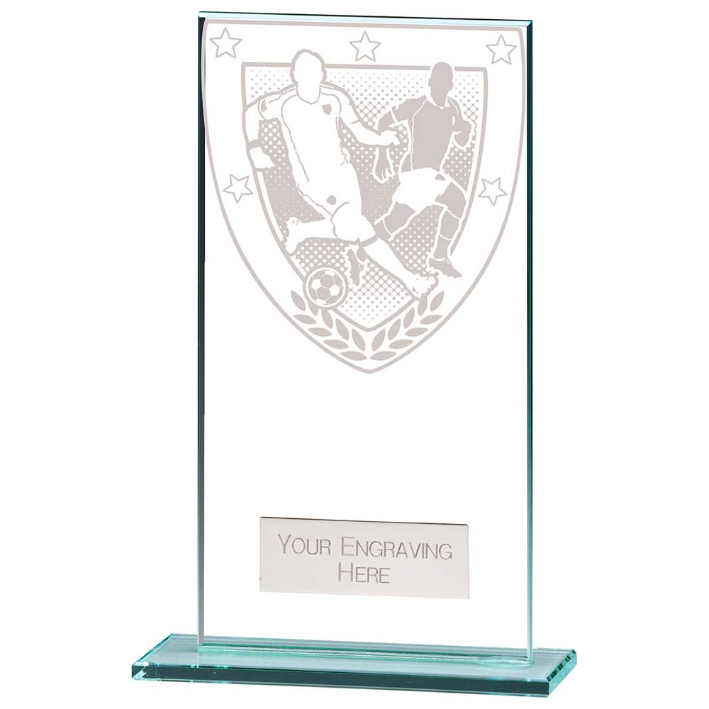 Millennium Football Jade Glass Award 160mm