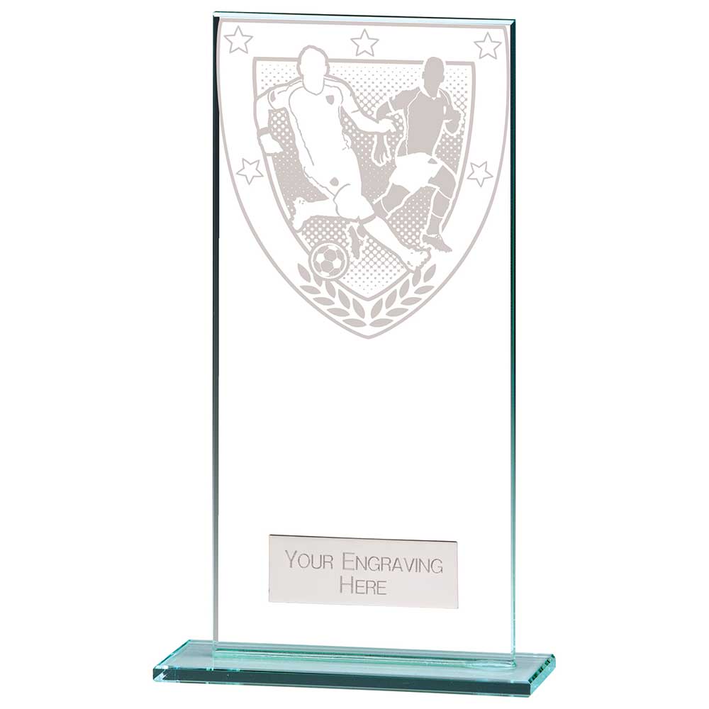 Millennium Football Jade Glass Award 180mm
